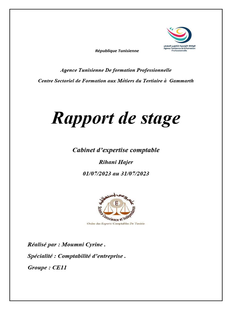 découvrez notre rapport de stage en expertise comptable, qui présente les principales missions réalisées, les compétences acquises et les réflexions sur le monde de la comptabilité. plongez dans une analyse approfondie des pratiques professionnelles et des enjeux du métier.